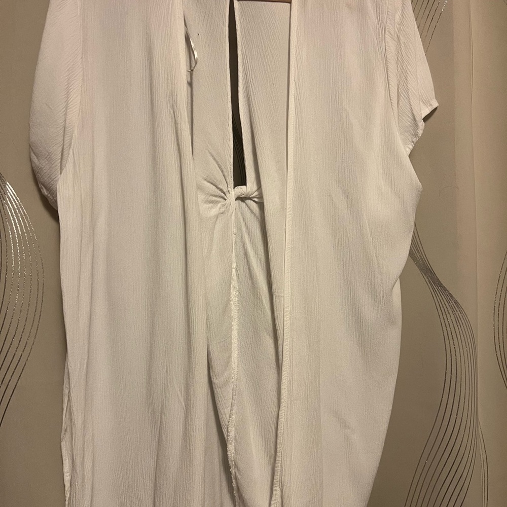 White Draped Kimono